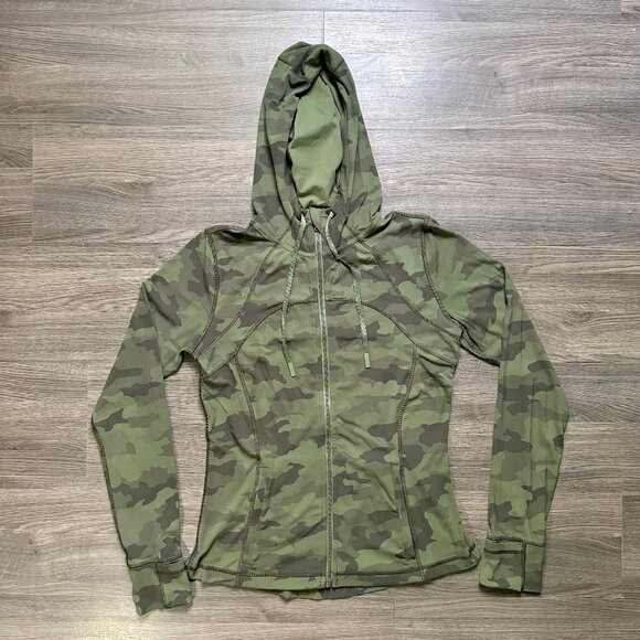 Lululemon Women's Hooded Define Jacket *Nulu - Green Camo - Picture 2 of 9